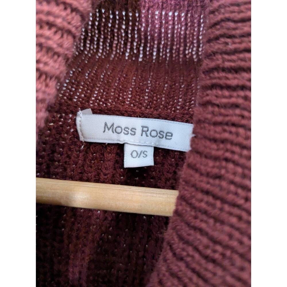 Moss Rose Turtleneck Sweater Cape OS - Picture 3 of 6